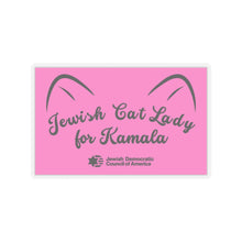 Load image into Gallery viewer, &quot;Jewish Cat Lady for Kamala&quot; Sticker