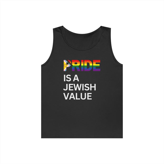 Pride Celebration Cotton Tank Top, LGBTQ+ Pride Apparel, Unisex Summer Top, Jewish Pride, Equality Fashion