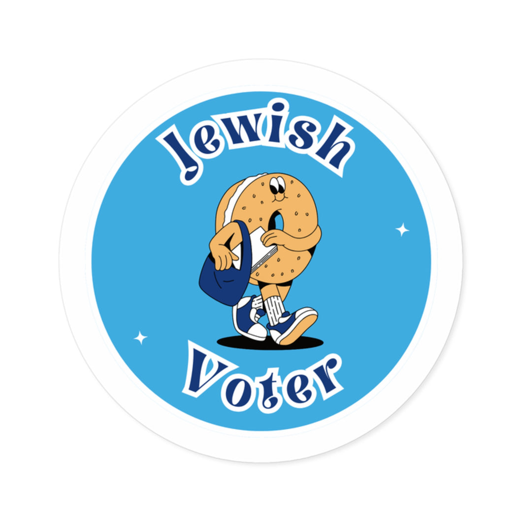 Bagel Student Jewish Voter Sticker