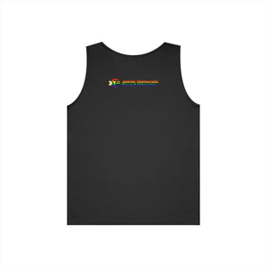 Pride Celebration Cotton Tank Top, LGBTQ+ Pride Apparel, Unisex Summer Top, Jewish Pride, Equality Fashion