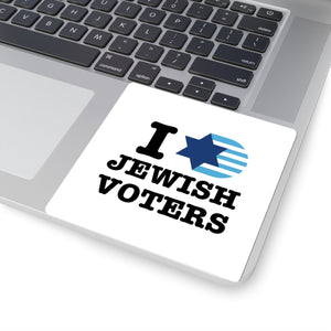 I Heart Jewish Voters Sticker