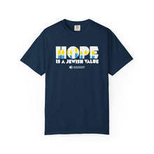 Load image into Gallery viewer, Hope Is a Jewish Value T-Shirt (Navy)