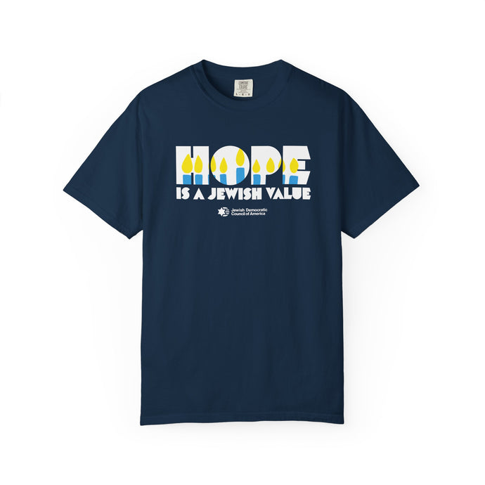 Hope Is a Jewish Value T-Shirt (Navy)
