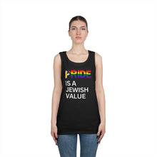 Load image into Gallery viewer, Pride Celebration Cotton Tank Top, LGBTQ+ Pride Apparel, Unisex Summer Top, Jewish Pride, Equality Fashion