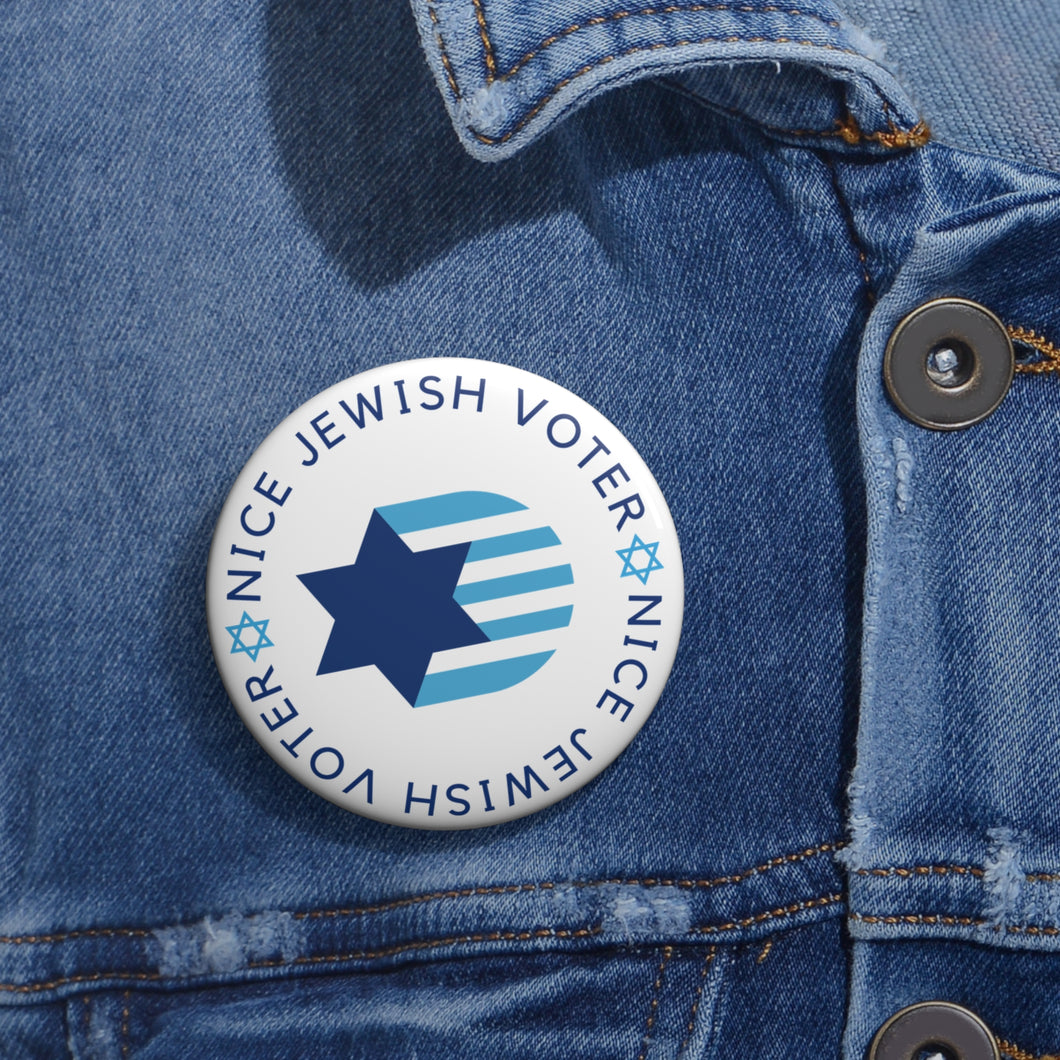 Nice Jewish Voter Pin