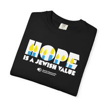 Load image into Gallery viewer, Hope Is a Jewish Value T-Shirt (Navy)