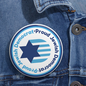 Proud Jewish Democrat Button