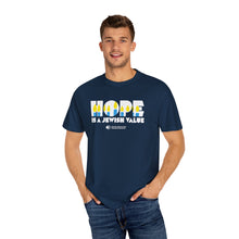 Load image into Gallery viewer, Hope Is a Jewish Value T-Shirt (Navy)