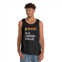 Load image into Gallery viewer, Pride Celebration Cotton Tank Top, LGBTQ+ Pride Apparel, Unisex Summer Top, Jewish Pride, Equality Fashion