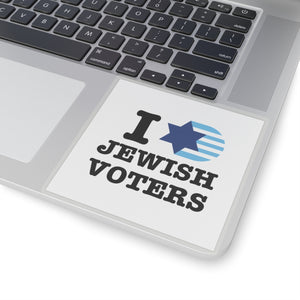 I Heart Jewish Voters Sticker