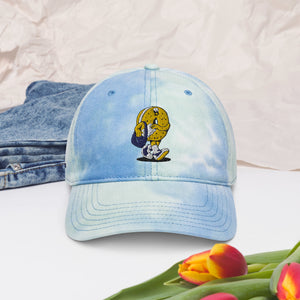 Bagel Student Tie Dye Dad hat