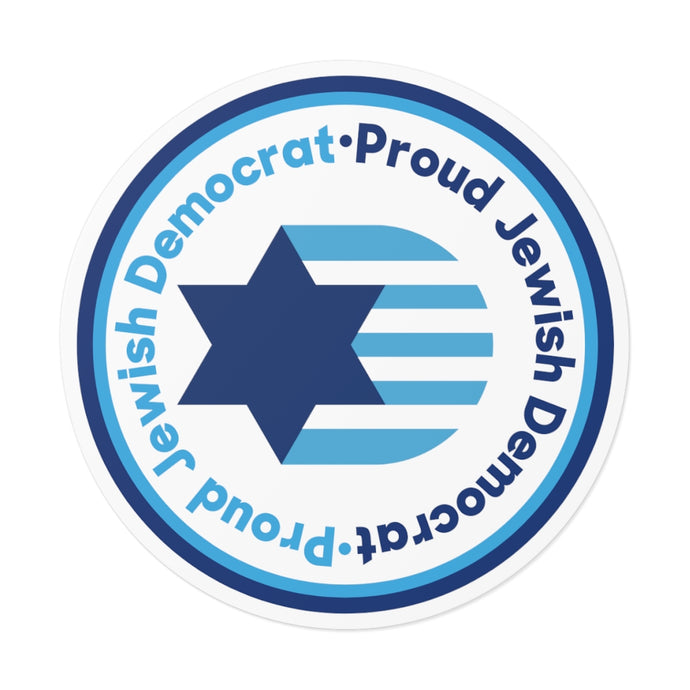 Proud Jewish Democrat Sticker