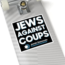 Load image into Gallery viewer, Jews Against Coups Black Sticker