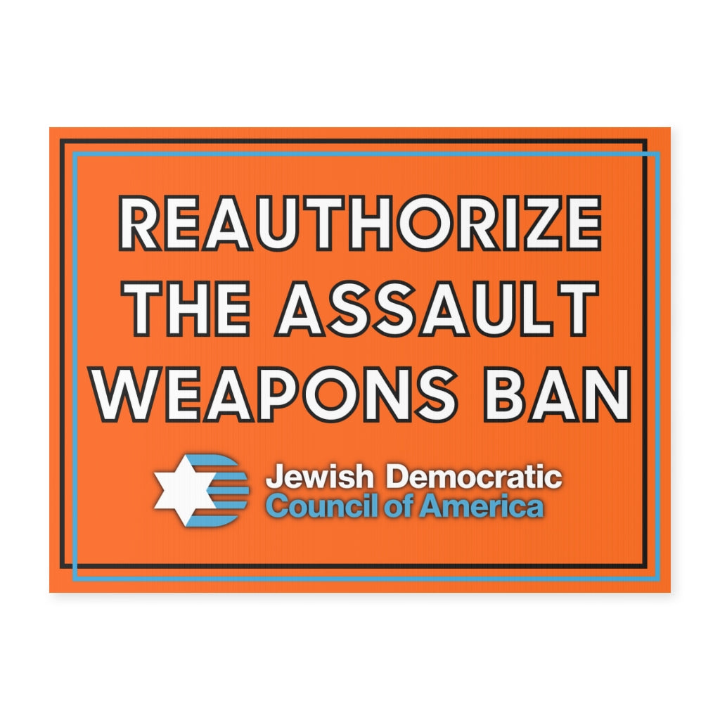 Assault Weapons Ban Sign