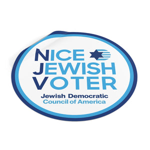 Nice Jewish Voter Sticker