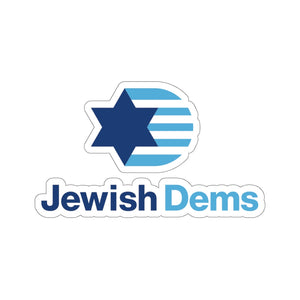 Jewish Dems Logo Sticker