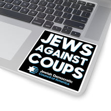 Load image into Gallery viewer, Jews Against Coups Black Sticker