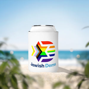 Jewish Dems Pride Can Cooler Sleeve