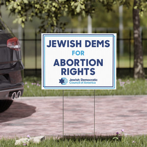 Jewish Dems for Abortion Rights Sign
