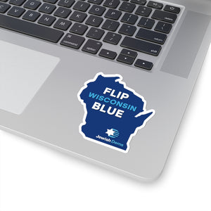 Flip Wisconsin Blue Sticker