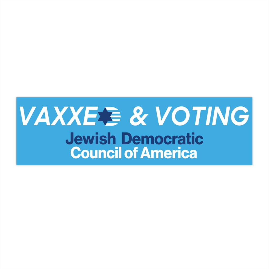 Vaxxed & Voting Bumper Sticker