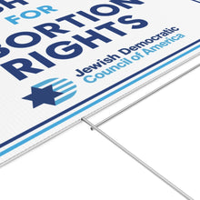 Load image into Gallery viewer, Jewish Dems for Abortion Rights Sign