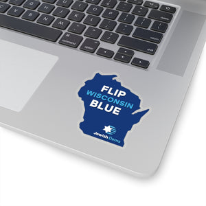 Flip Wisconsin Blue Sticker
