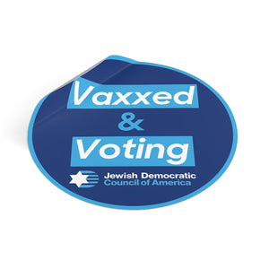Vaxxed & Voting Sticker