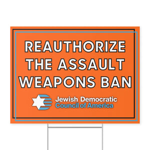 Assault Weapons Ban Sign