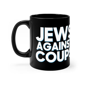 Jews Against Coups Black Mug
