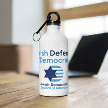 Load image into Gallery viewer, Jewish Defender of Democracy Water Bottle
