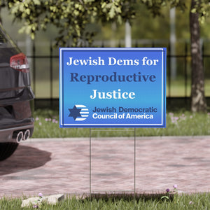 Jewish Dems for Reproductive Justice Sign