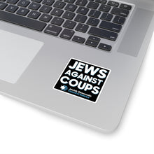 Load image into Gallery viewer, Jews Against Coups Black Sticker