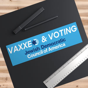 Vaxxed & Voting Bumper Sticker
