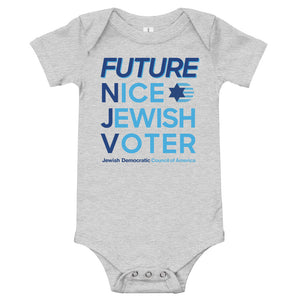 Future Nice Jewish Voter Baby Onesie