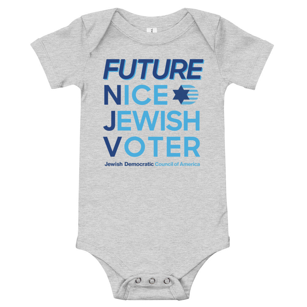 Future Nice Jewish Voter Baby Onesie