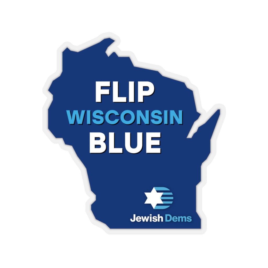 Flip Wisconsin Blue Sticker