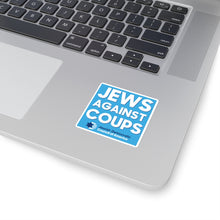 Load image into Gallery viewer, Jews Against Coups Blue Sticker
