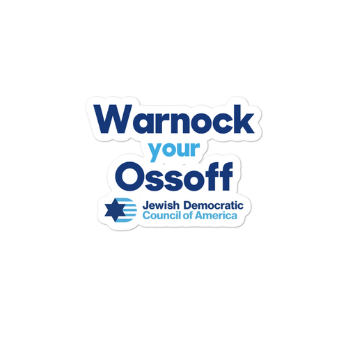 Warnock your Ossoff Sticker